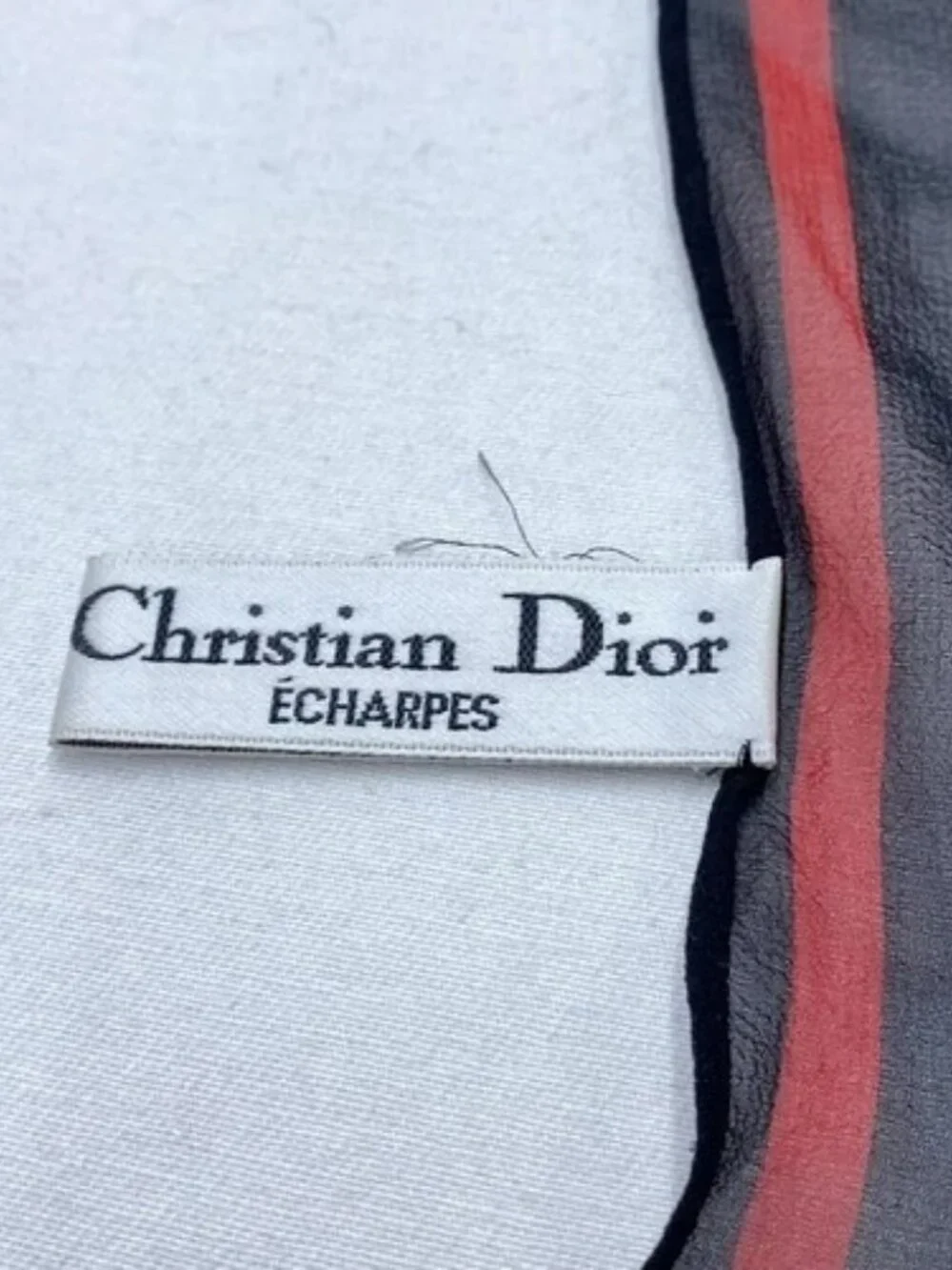 DIOR/ChristianDior - Red Black Scarf